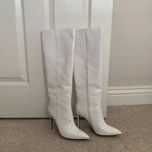 Jeffrey Campbell White Heel Boots